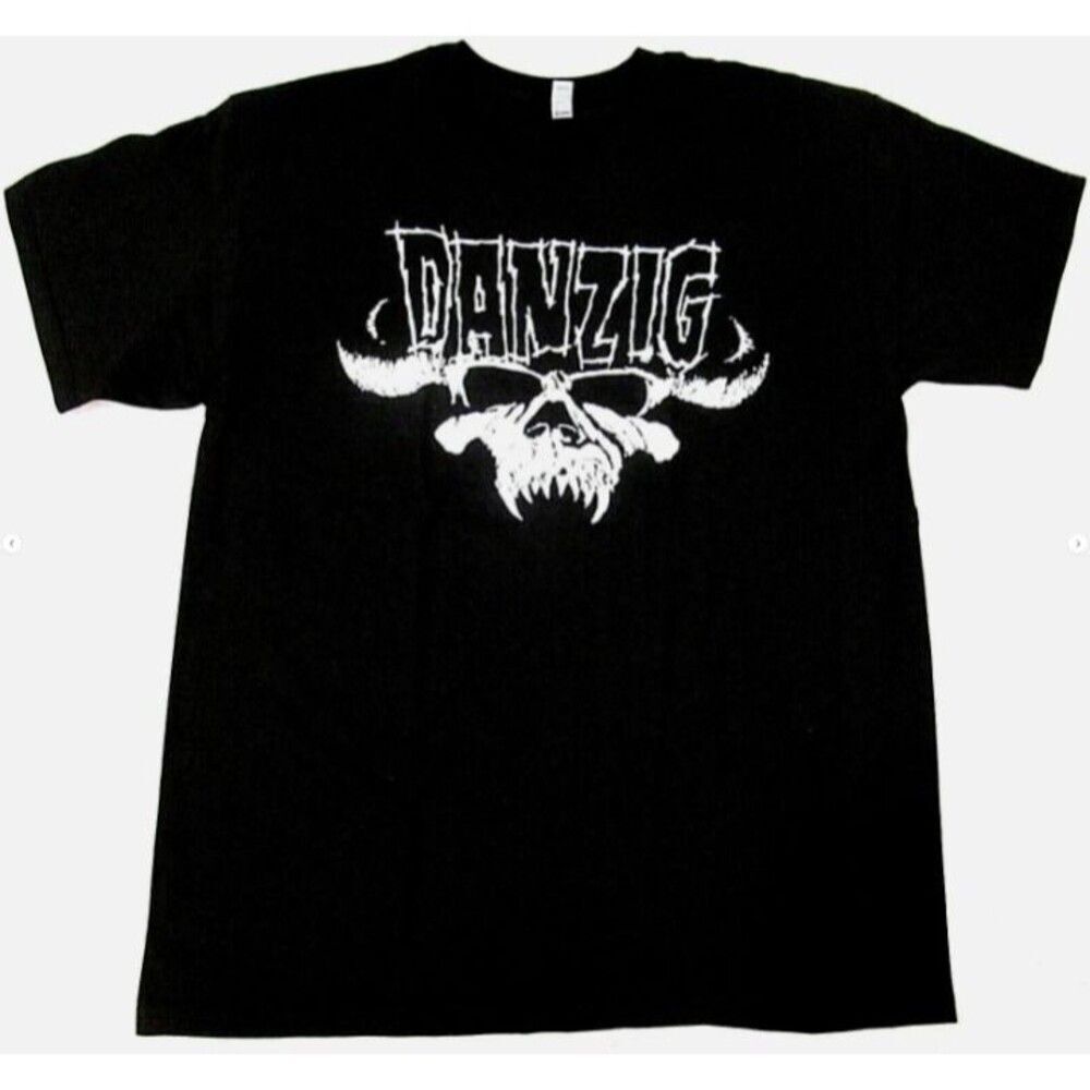 rare DANZIG T-shirt Hardcore Heavy Metal Hard Rock Tee Adult Men's Black New xxl